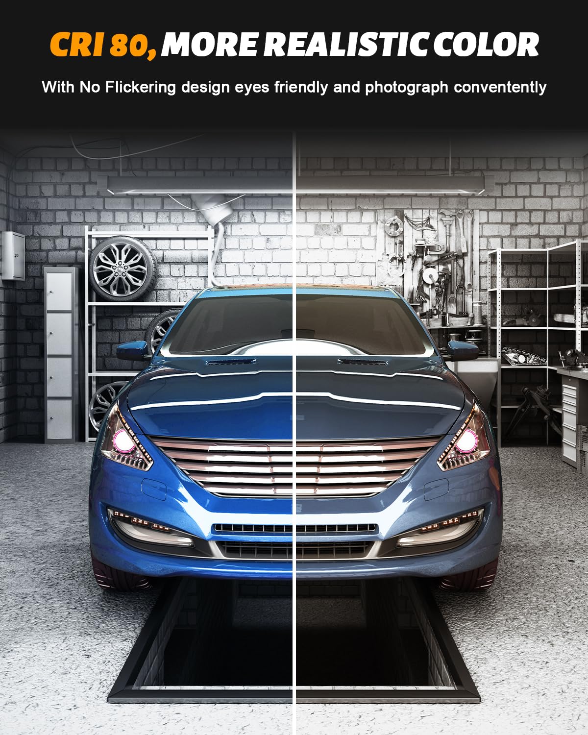 Viugreum LED High Bay Light 200W 20000LM UFO High Bay Lights with US Plug IP65 Waterproof Commercial Bay — view 6