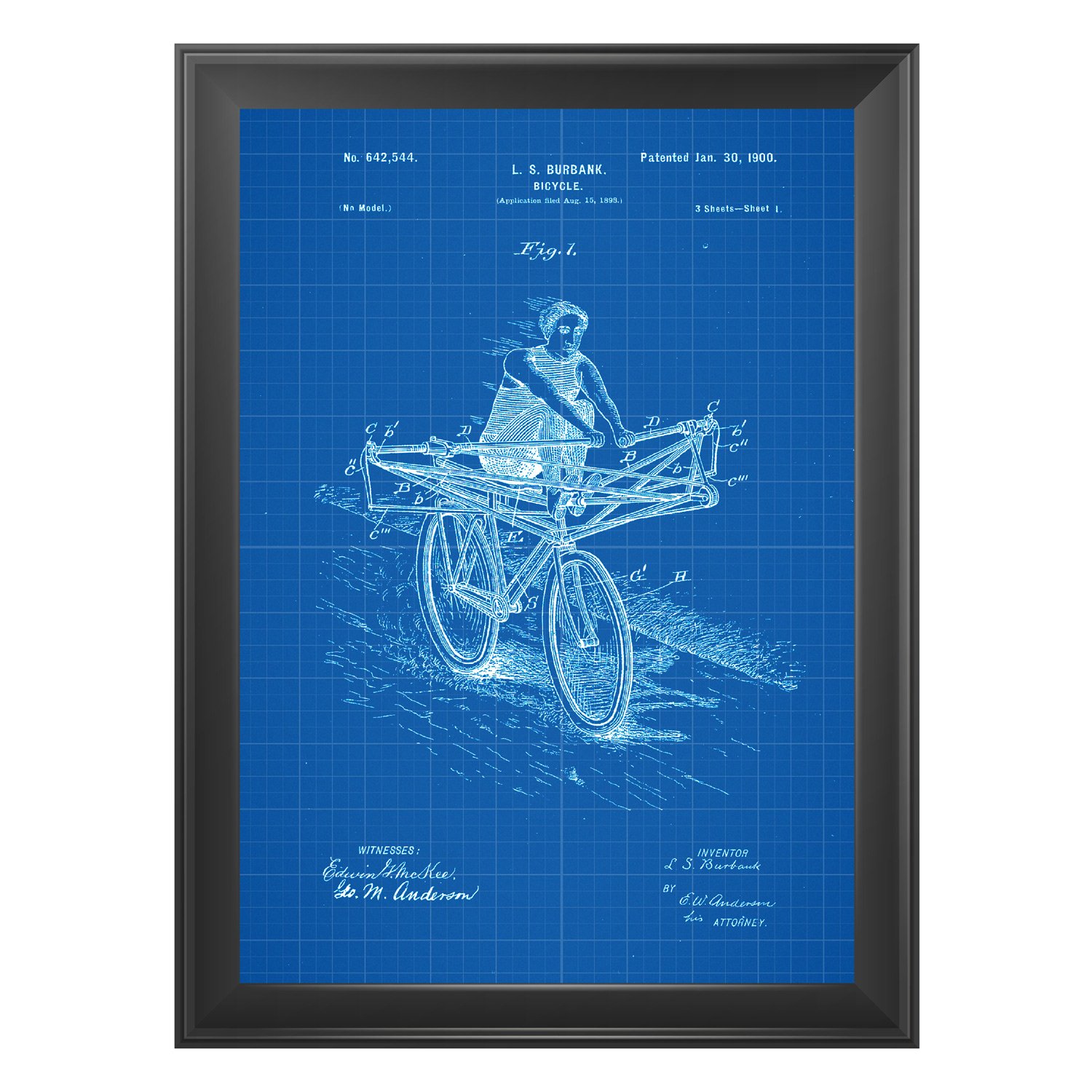 Noir - Paquet de 4 feuilles avec brevet d'électricité. Set affiches Noir - Paquet de 4 feuilles avec brevet d'électricité. Set affiches