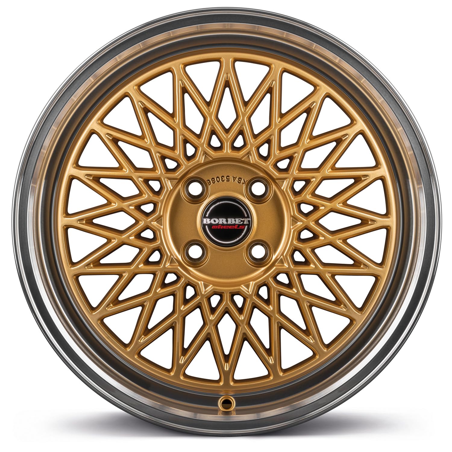4x Borbet Felgen B 7.0x17 ET25 4x100 gold rim polished kompatibel mit VW Corrado Cross Golf Jetta Passat Scirocco UP Vento