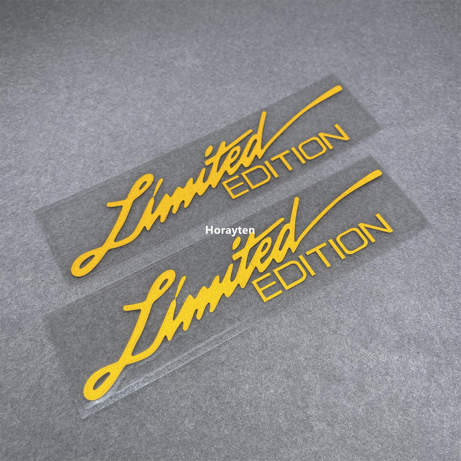 2X Car Styling Vinyl Graphic Decals for Limited Edition Truck Body Auto Rear Front Windshield Window Sticker 160x38mm (Yellow)