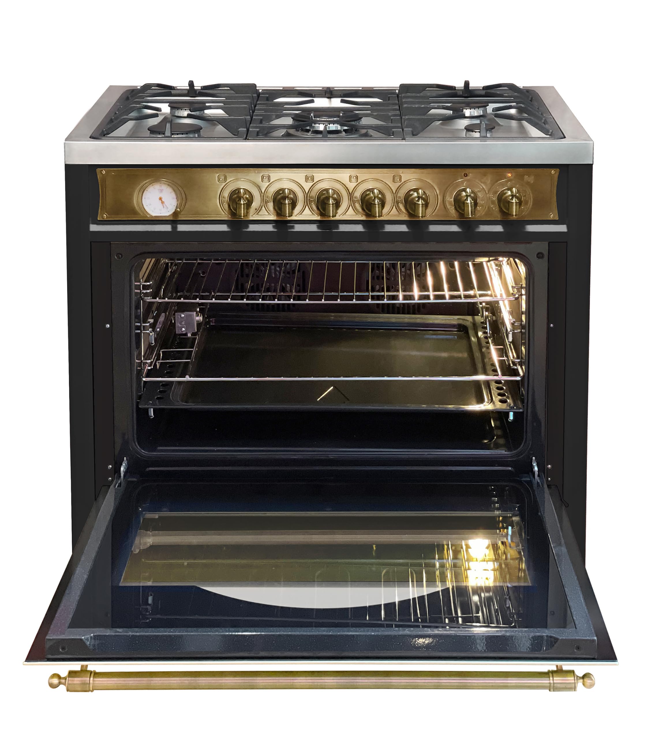 Kaiser Kuchenka gazowa wolnostojąca HGE 93555 Em, Retro kuchenka gazowo-elektryczna wolnostojąca 90 cm Range Coocker