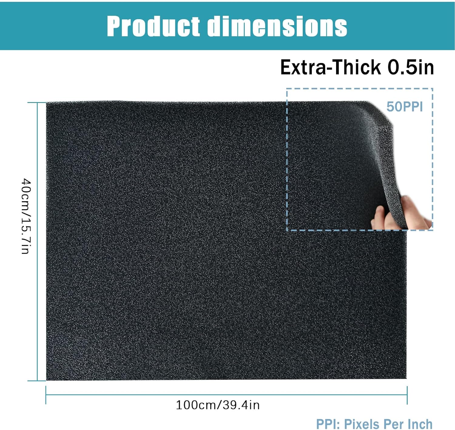 Eagles RV Air Conditioner Replacement Filters, (40" x 16" x 0.5",50PPI) RV AC Replacement Filters RV A/C Air Condition Filters Replacement Cut to Fit all RV Air Conditioner Filters