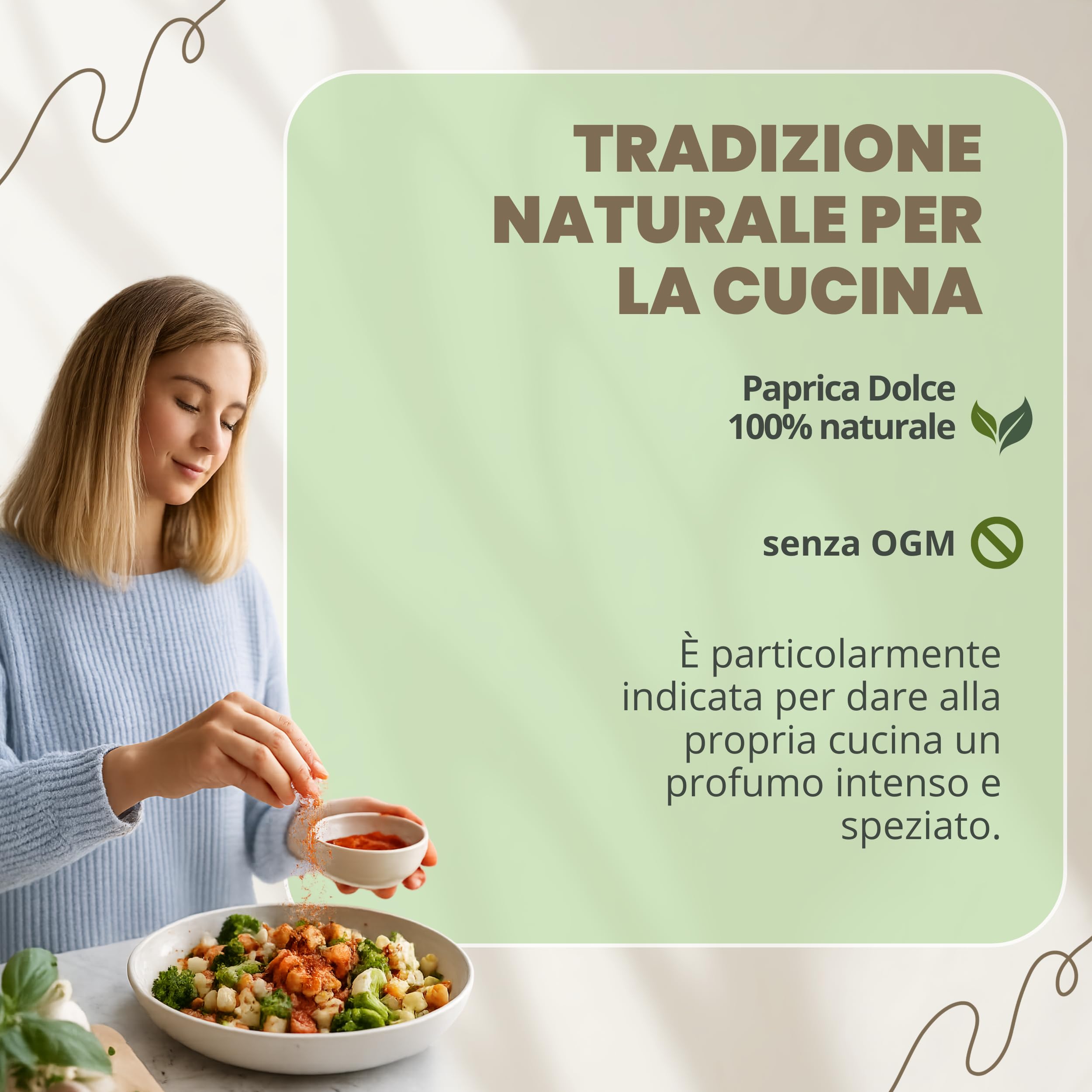 Patrizio Breseghello - Paprica Dolce Polvere 1 kg, Polvere di Peperone Dolce 100% Naturale, Spezie da Cucina