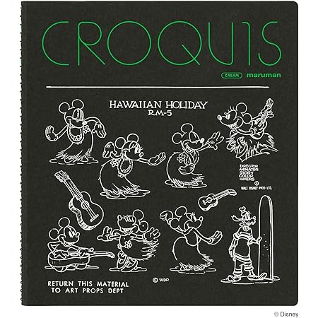 Amazon マルマン クロッキーブック Sq ミッキーマウスe ミッキー90周年 ディズニーsqb D7 文房具 オフィス用品 文房具 オフィス用品