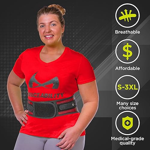 Miniatura 7 de BraceAbility Spine Sport - Corsé lumbar de entrenamiento atlético para hombres y mujeres para hacer ejercicio, correr, golf, conducir, pescar,
