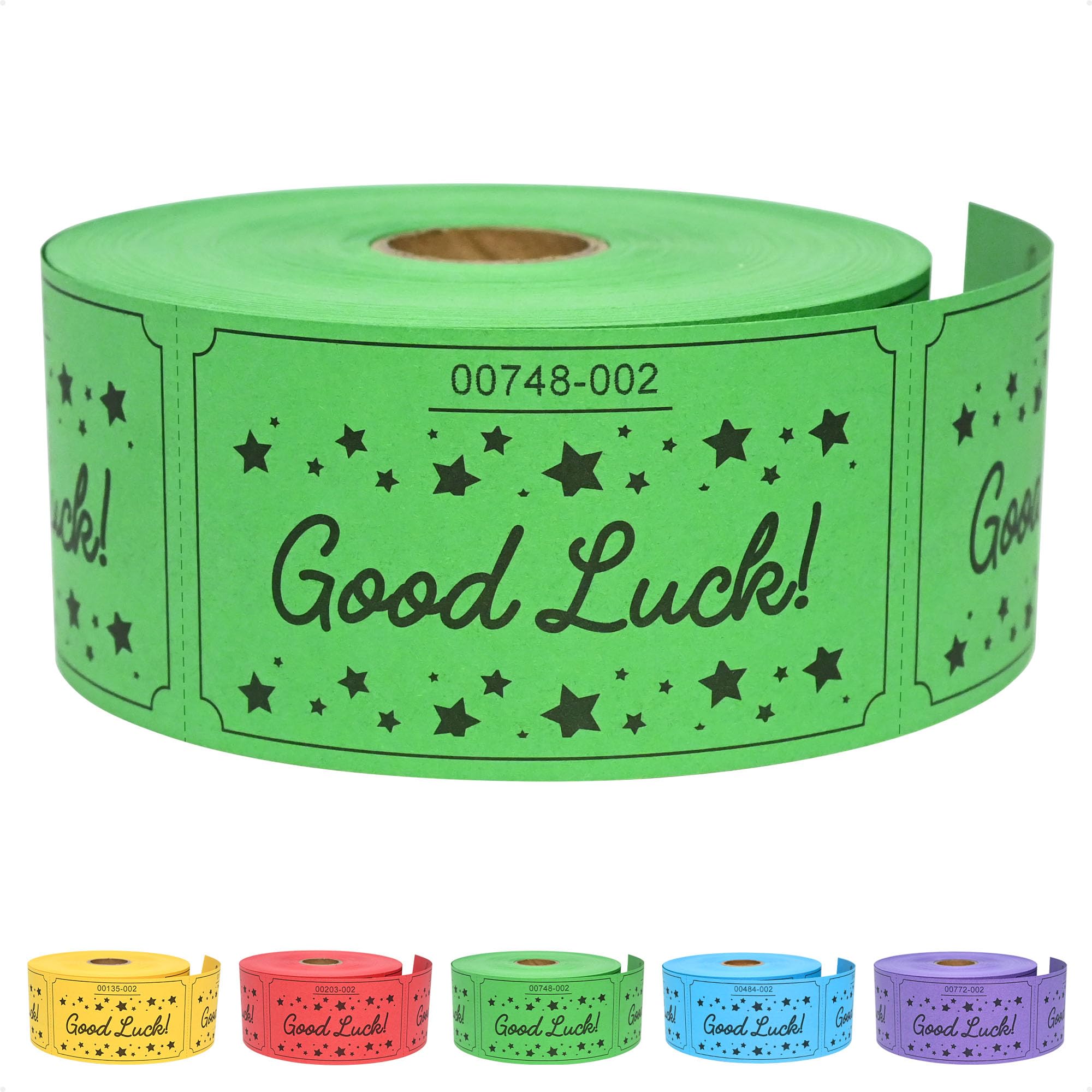 ESSENTIAL 500 Raffle Tickets, Good Luck Raffle Cards, Entry Form with Name, Phone & Email for Raffle, Events, Entry, Class Reward & Door Prize - 5