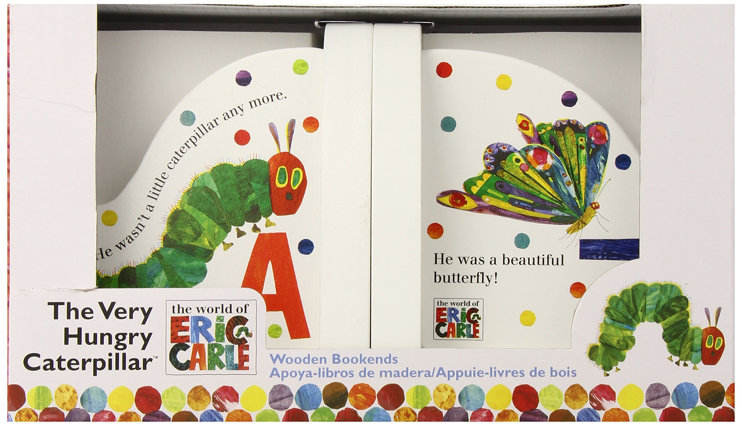 Eric Carle The Very Hungry Caterpillar Wood Book Ends | Desertcart INDIA