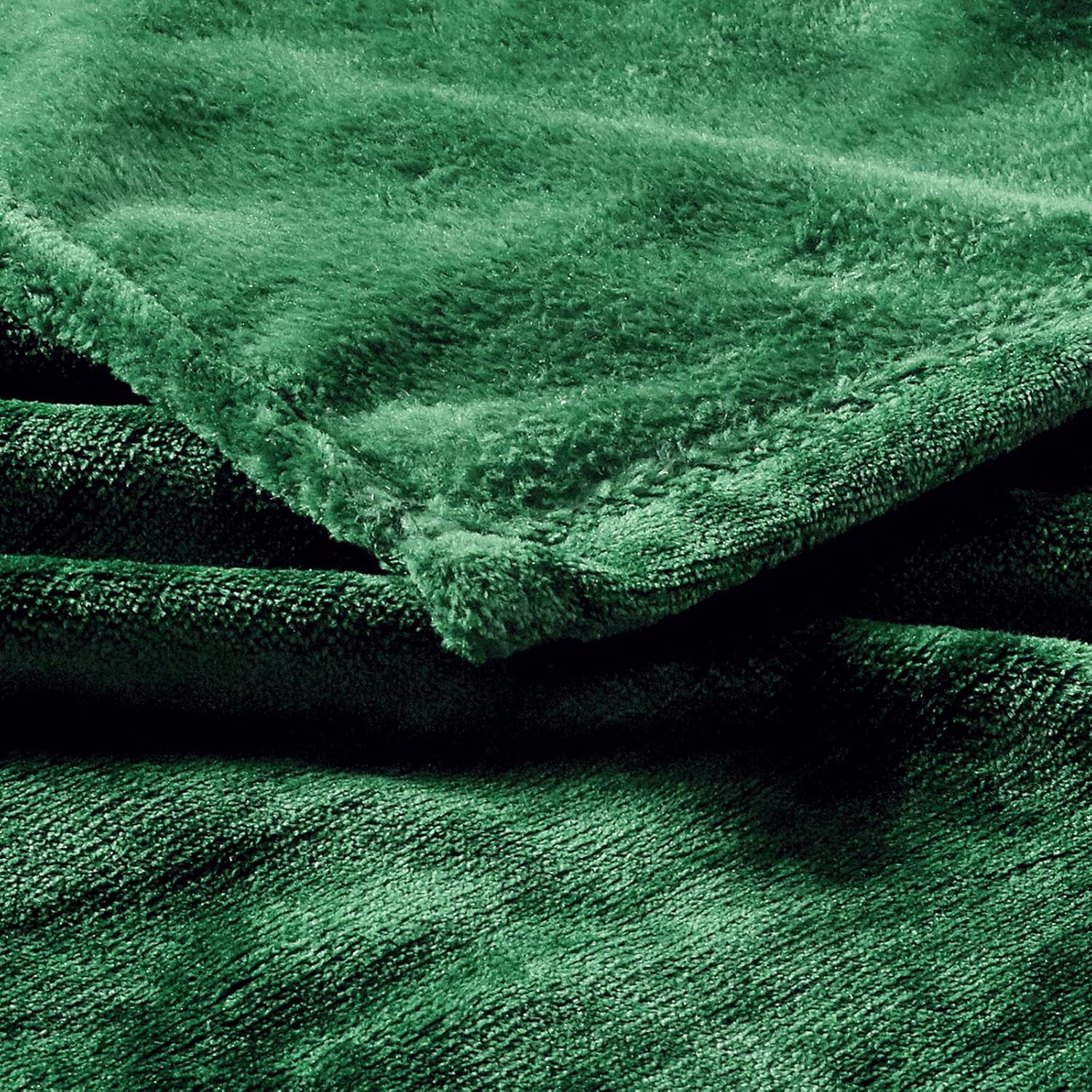 BOURINA Fleece Blanket Flannel Throw Blanket (Green,Throw Size) Lightweight Cozy Microfiber Blanket for Sofa, Couch, Bed, Camping, Travel, 50x60 inches - Image 6