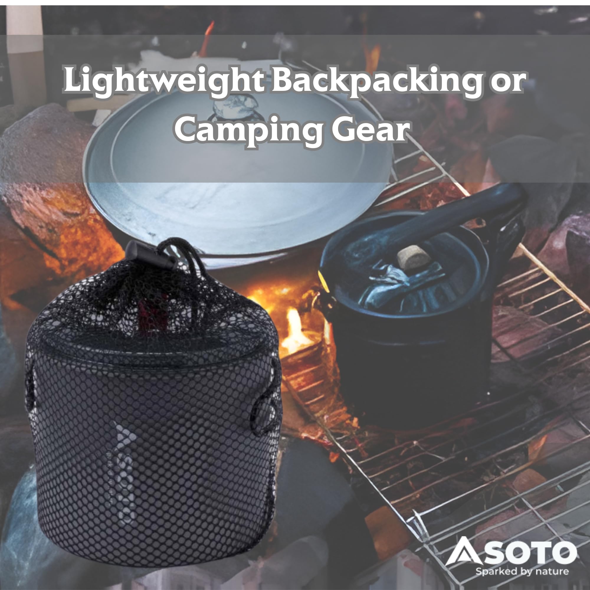 SOTO Amicus Stove with or without Igniter Camping Stove - Superior Under Windy Conditions, Shock Resistant, and Low-cost With High-end Performance Stove