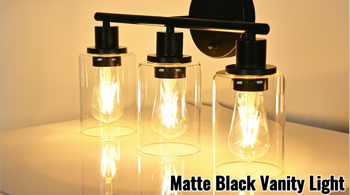 Bathroom Shelf Bathroo Light Fixtures, Black Vanity Lights For