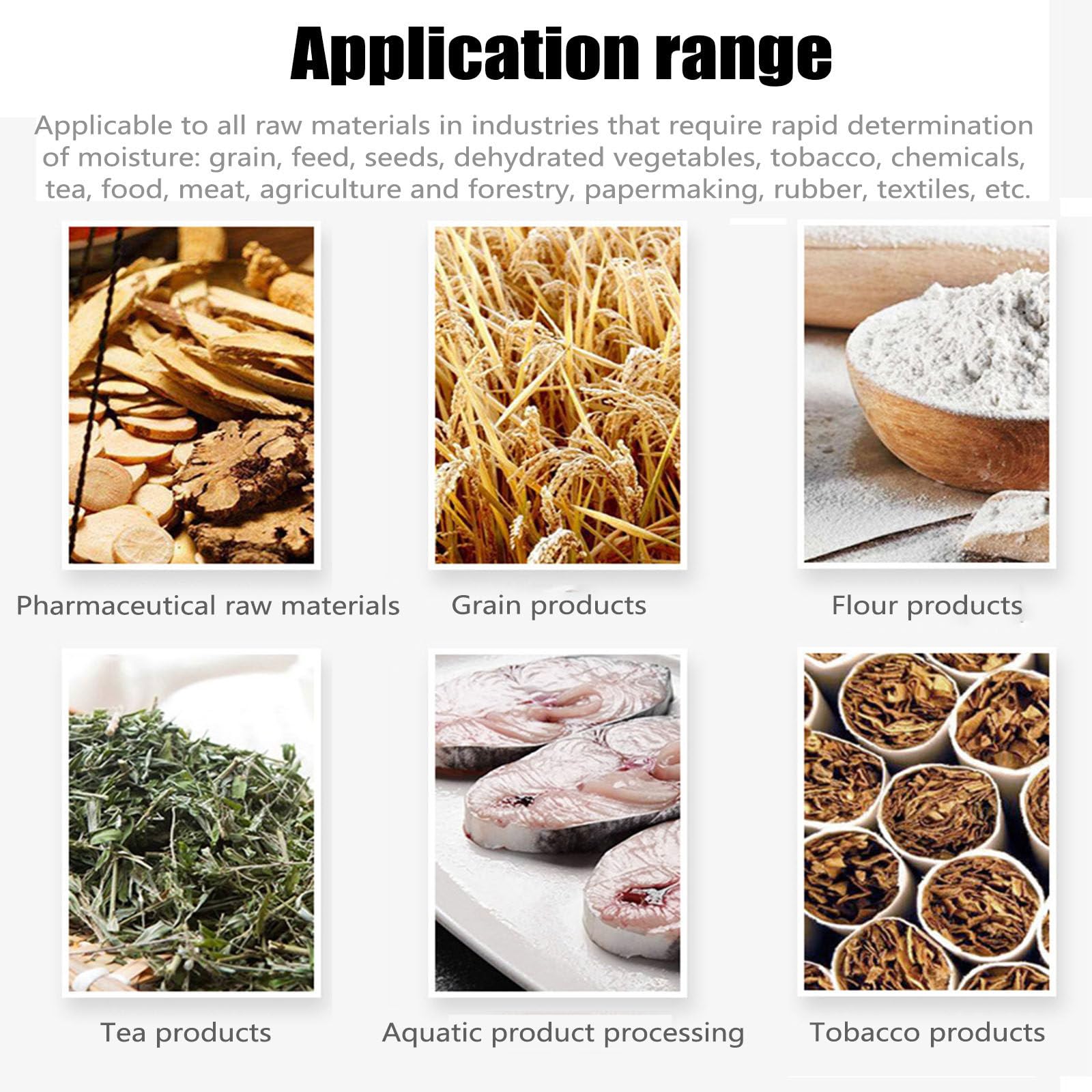 Analizator wilgoci halogenowej, 0,001 g/0,002 g/0,005 g precyzja, 100 g/5 mg, tester proszku, ziół, herbaty, mięsa, żywności