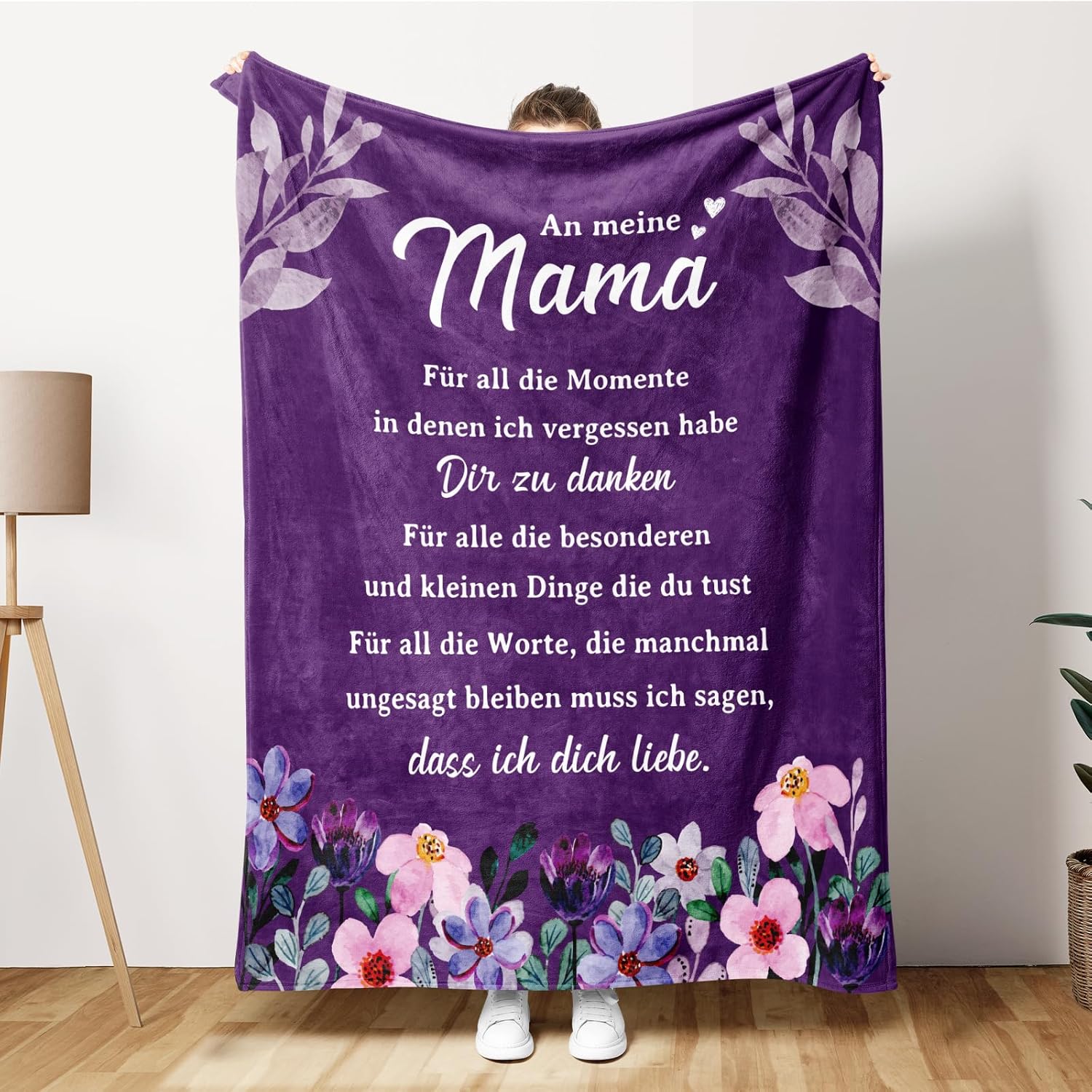 Gowelly Weihnachten Geschenk Mama Kuscheldecke Flauschig An Meine Mama, Geburtstagsgeschenk für