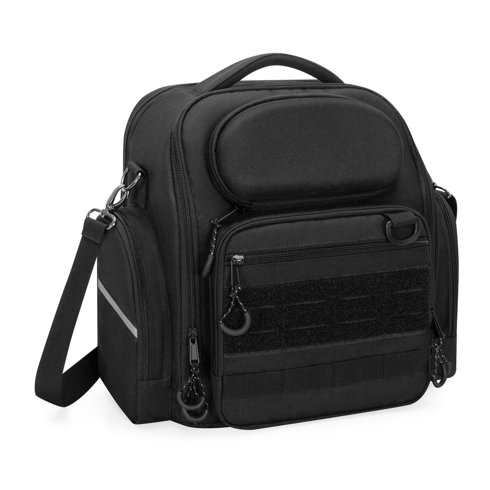 Bolsa para Auriculares de Piloto, Bolsa de Gran Capacidad para Auriculares de Aviación, Rodillera de Piloto y Más, Negro