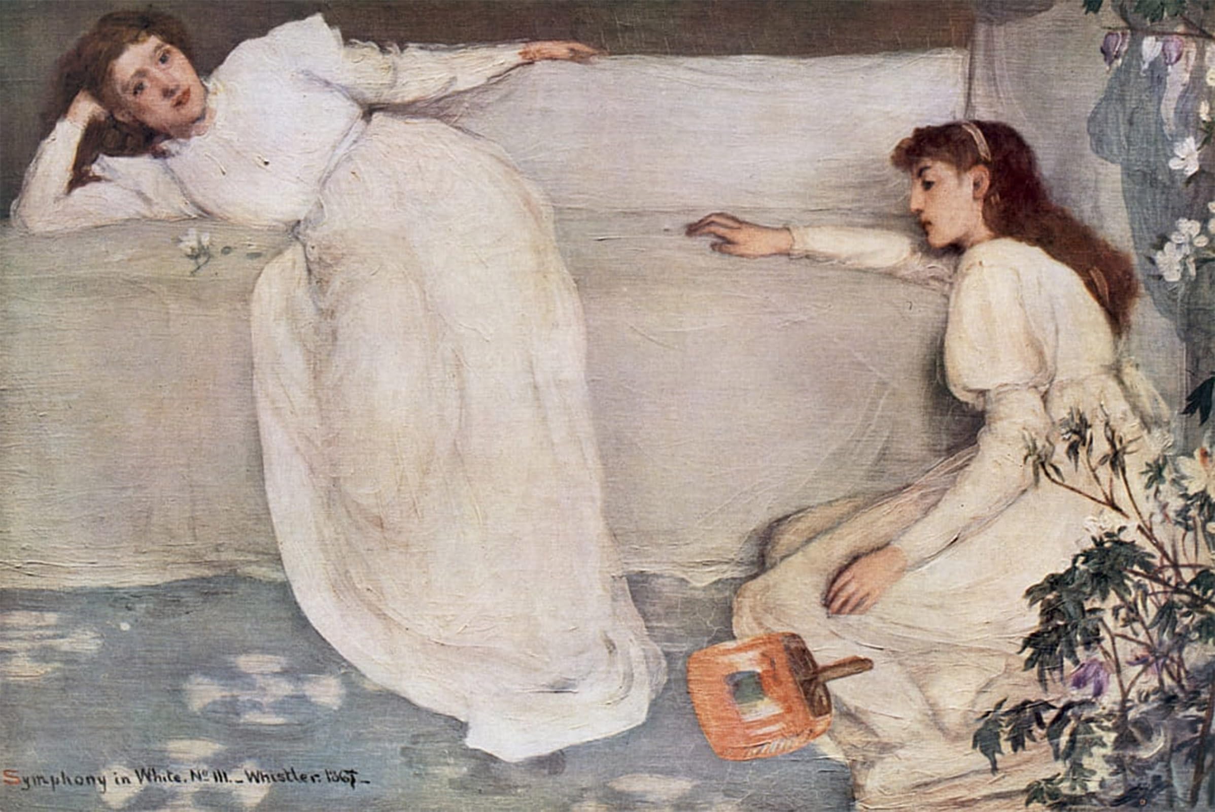 ARTXLXXBN Famous Prints Artwork Pictures Poster Painting Art Symphony in White No Iii by Jamess Abbott Mcneill Whistler Artwork Landscape Pictures for Home Decor 60x90cm