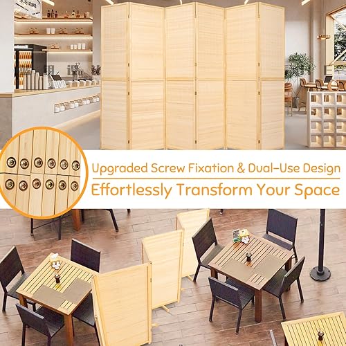 Miniatura 7 de JVVMNJLK Divisor de habitación, pantalla de privacidad plegable de 6 pies de alto, divisor de partición para separación de habitaciones, divisor de