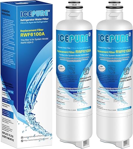 ICEPURE Filtro de agua de repuesto para refrigerador Bosch Ultra Clarity Pro BORPLFTR50, BORPLFTR55, 12033030, 12028325, 11025825, 11032531,
