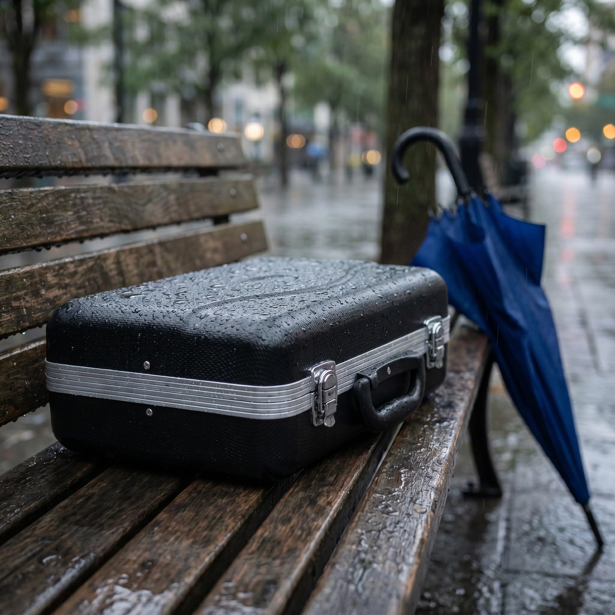Toddmomy Custodia rigida tascabile per tromba - Custodia protettiva impermeabile in ABS con maniglia per strumenti musicali in ottone - Ideale per trasportare e organizzare gli accessori