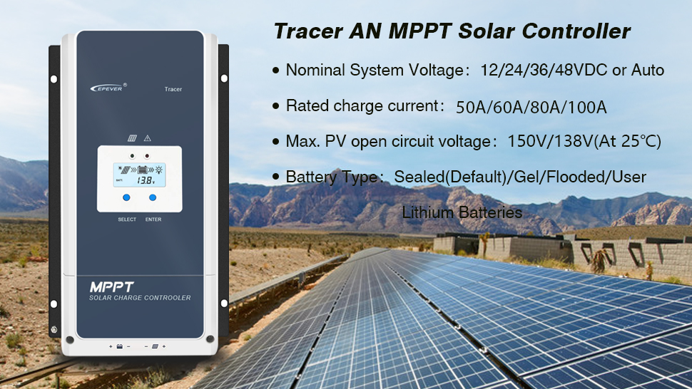 Amazon.com : EPEVER 50A MPPT Solar Charge Controller 12V/24V/36V
