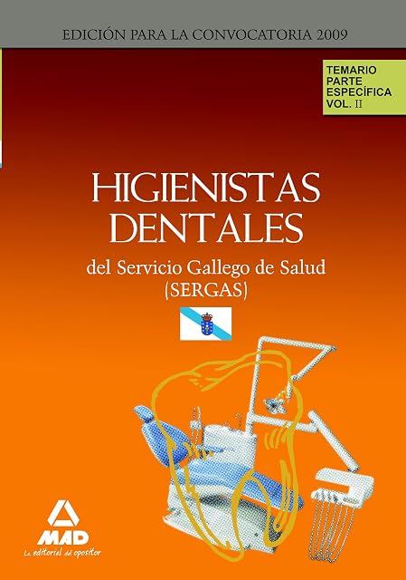 Portada de Higienistas dentales del servicio gallego de salud . Temario parte específica. Volumen ii
