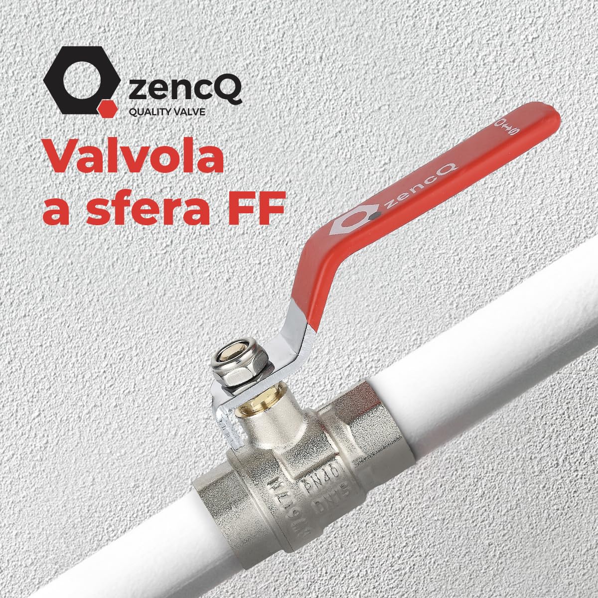 Válvula de bola 1/2 pulgadas FF maneta de palanca, Valvula de Esfera de latón con palanca para industria, depósitos de bombas de agua, comercio, barriles de lluvia con rosca interior (10x)