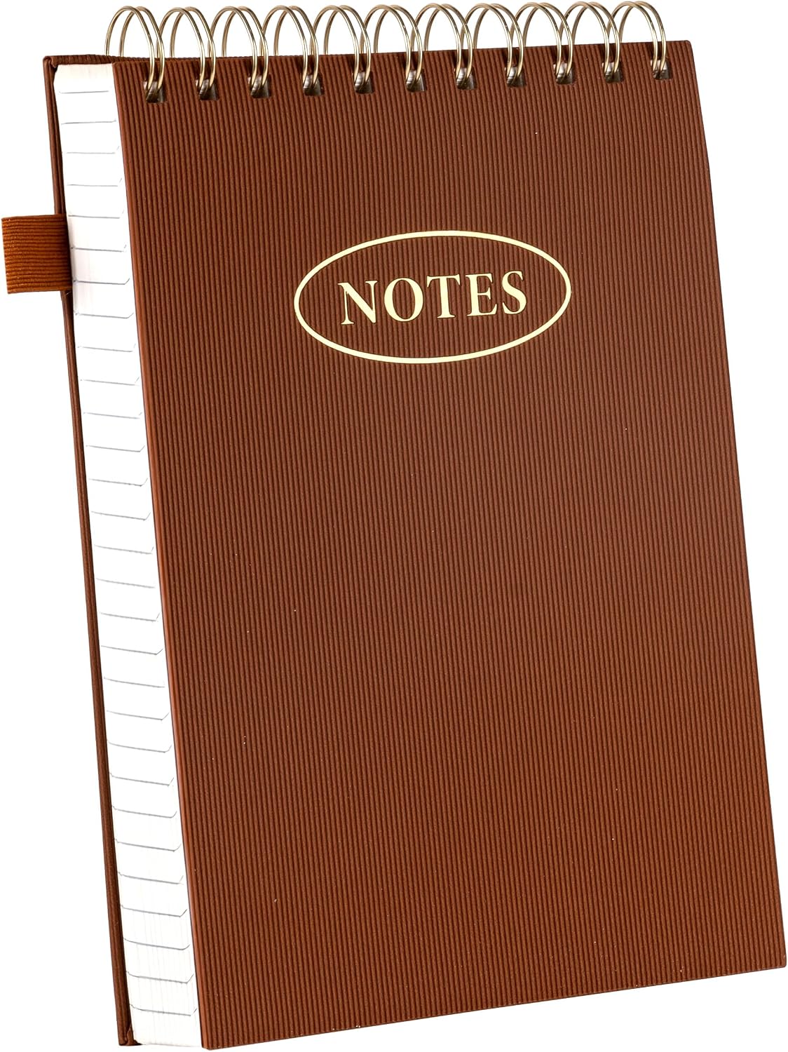 Yoment Top Spiral Notebook 240 Pages Leather Steno Pads 6x9 Top Notepad