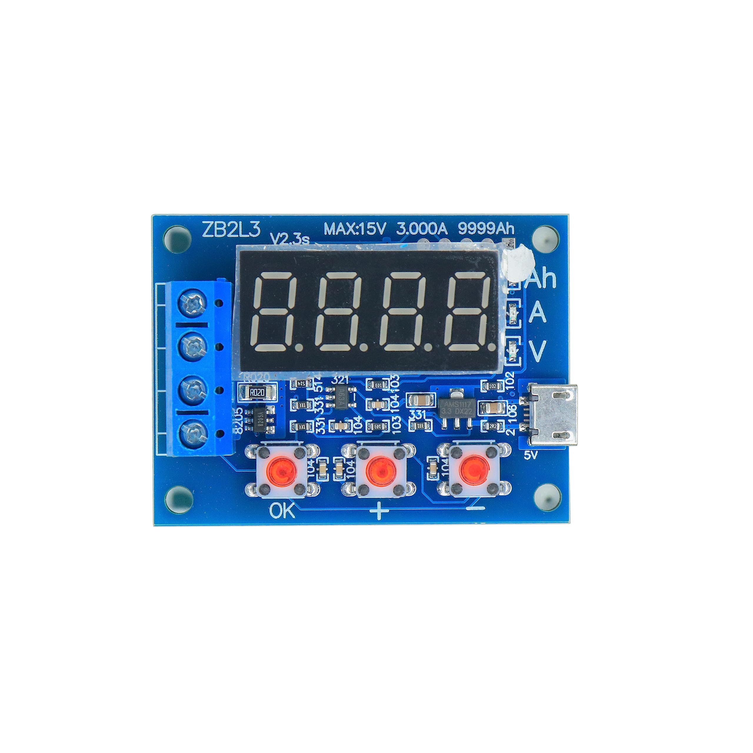 Electronic Spices ZB2L3 Power Supply Test Resistance Lead-Acid Capacity Load Meter (9999Ah)-image-10