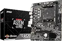 Placa Mãe MSI A520M-A PRO (AM4/2xDDR4/HDMI/DVI-D/M.2/USB 3.2)