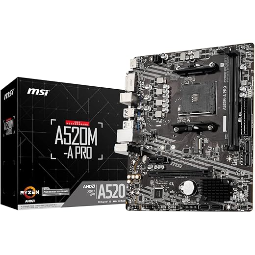 MSI A520M-A PRO Motherboard Micro ATX