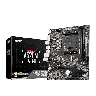 Placa-mãe MSI A520M-A PRO (AMD AM4, DDR4) para setup gamer