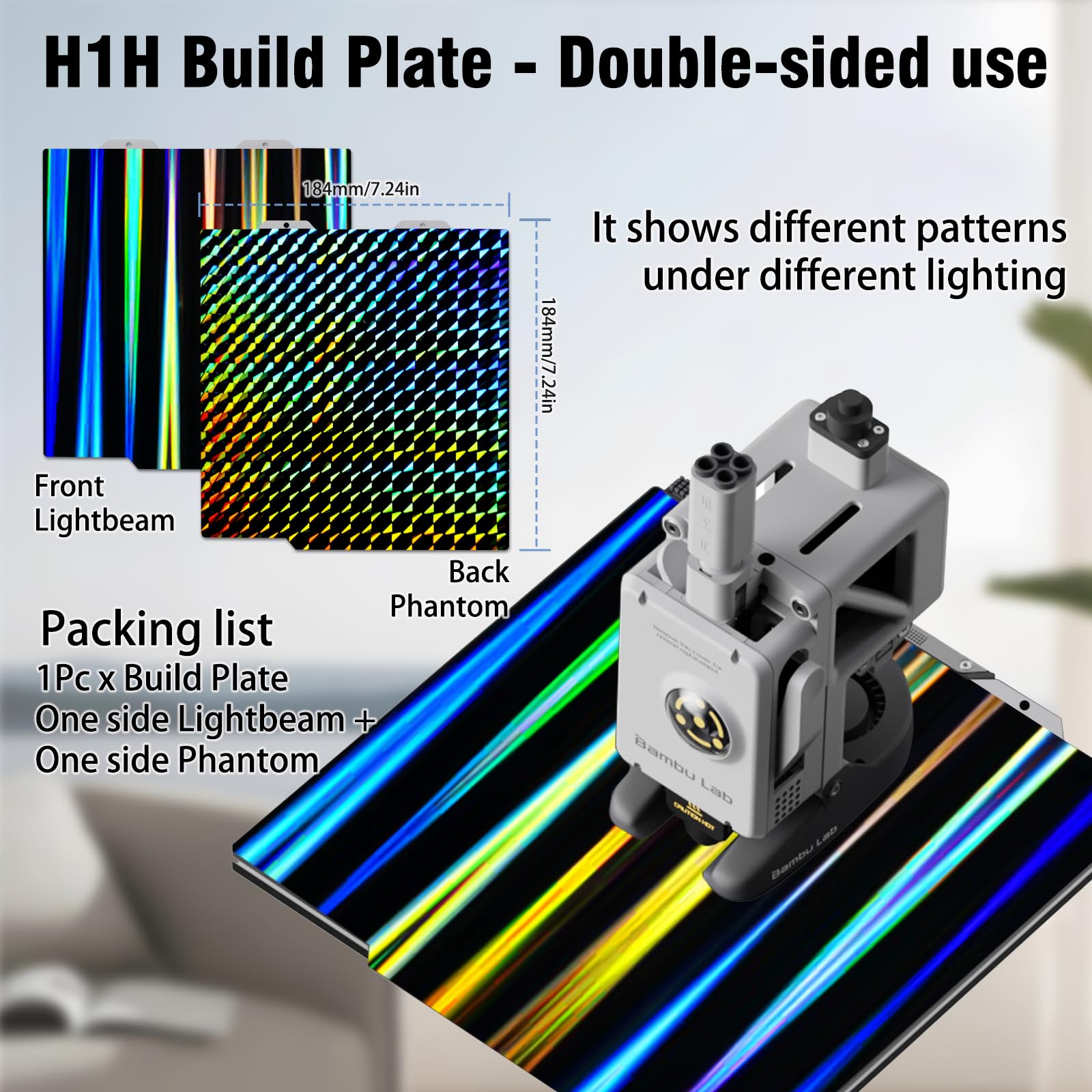 Bambu A1 mini ＋ビルドプレート４枚他おまけ付き！ Bambu Lab 3D効果転写シート+ビルドプレート A1 mini — 3D