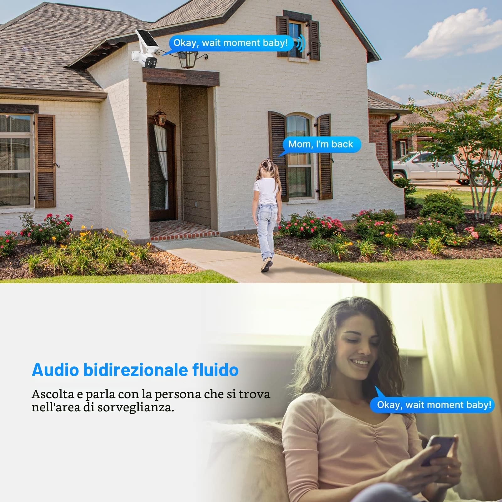 【100% Senza Fili+10CH】Hiseeu 4MP Kit Videosorveglianza WiFi Solare Esterno, 10CH NVR 1TB HDD 4X4MP Telecamera Senza Fili Solare, Visione Notturna a Colori, Rilevamento PIR Allarme Vista Remota Alexa