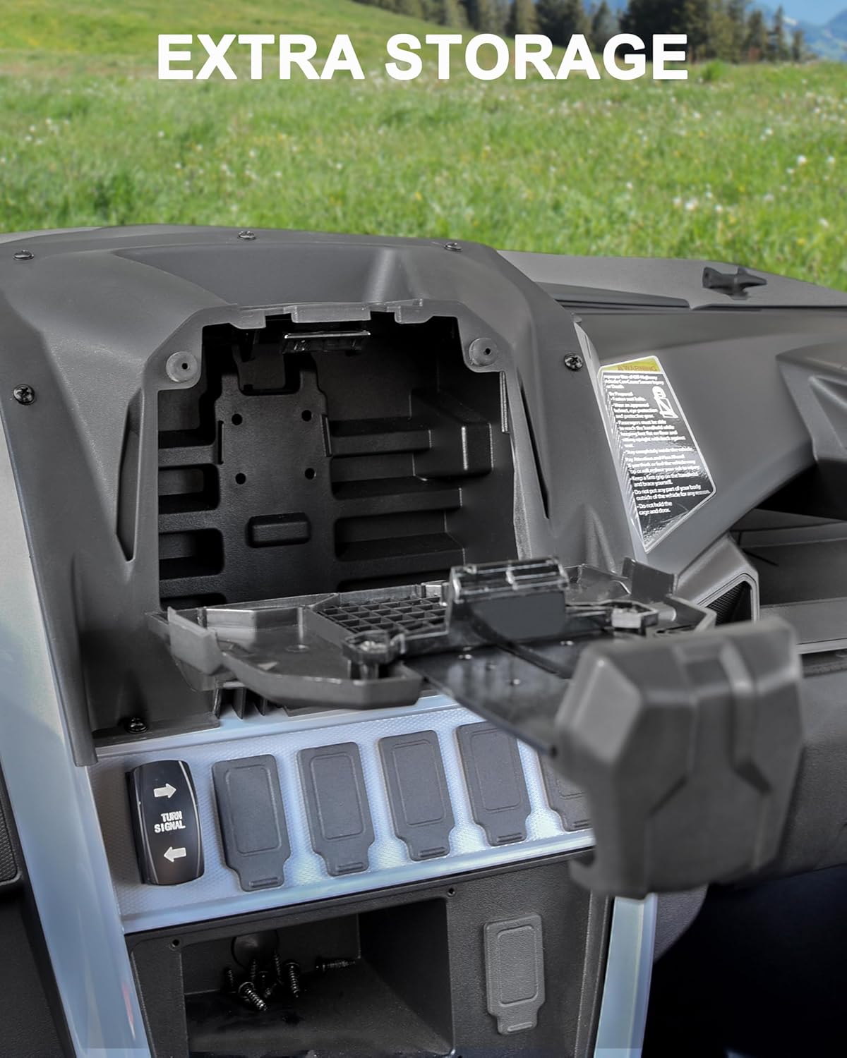 SAUTVS Electronic Device Phone Tablet Holder with Extra Storage Box for Yamaha Wolverine RMAX2 RMAX 2 1000/ RMAX4 RMAX 4 1000 2021-2025 Accessories