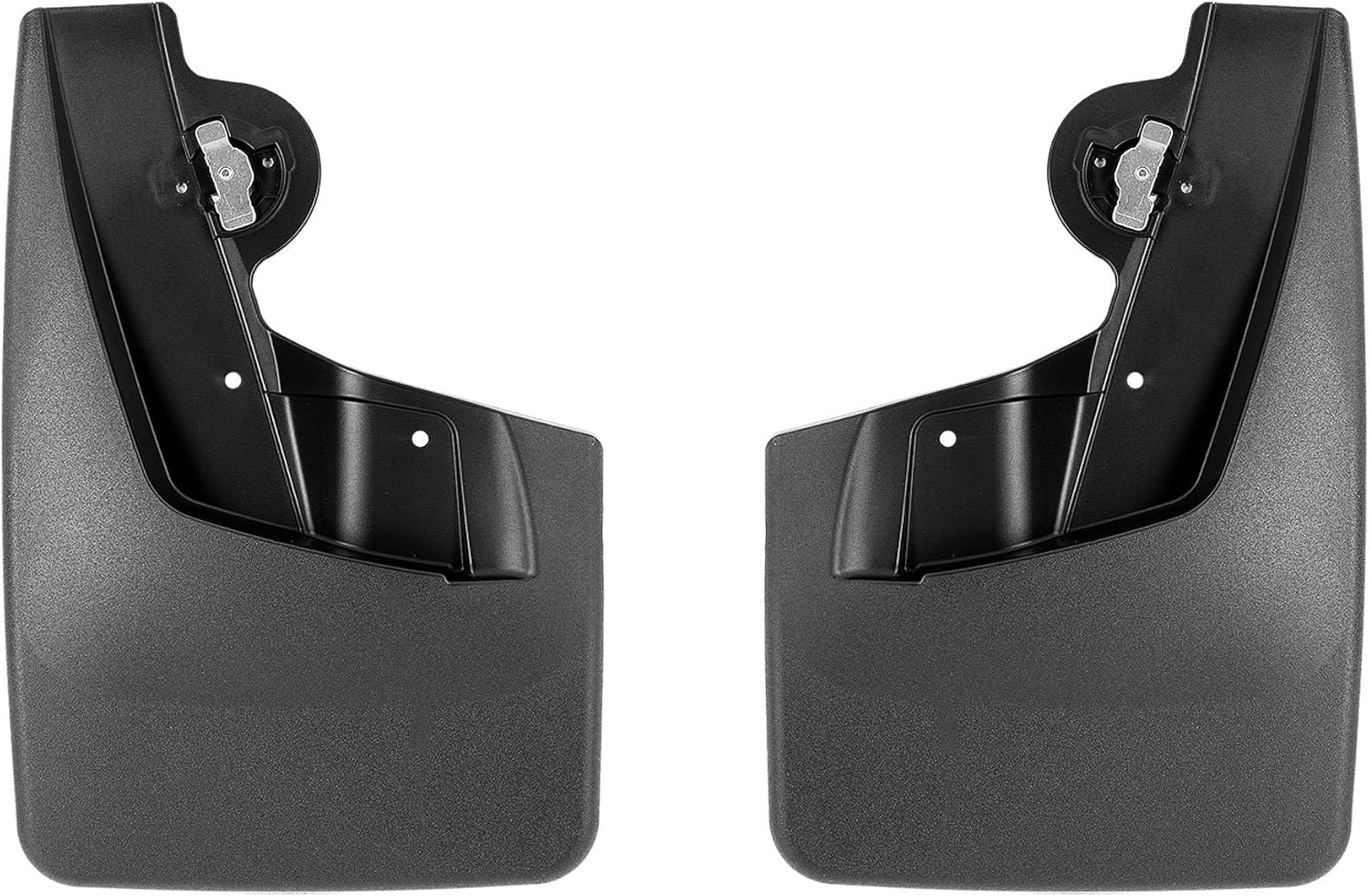 WeatherTech Custom No Drill Splash Guard MudFlaps for Chevrolet Colorado, Front Pair (110171), Black