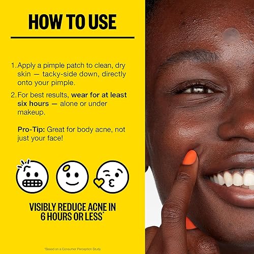 Miniatura 7 de PEACE OUT Puntos para el día del acné, puntos curativos transparentes para el acné, uso prácticamente invisible, parches hidrocoloides para
