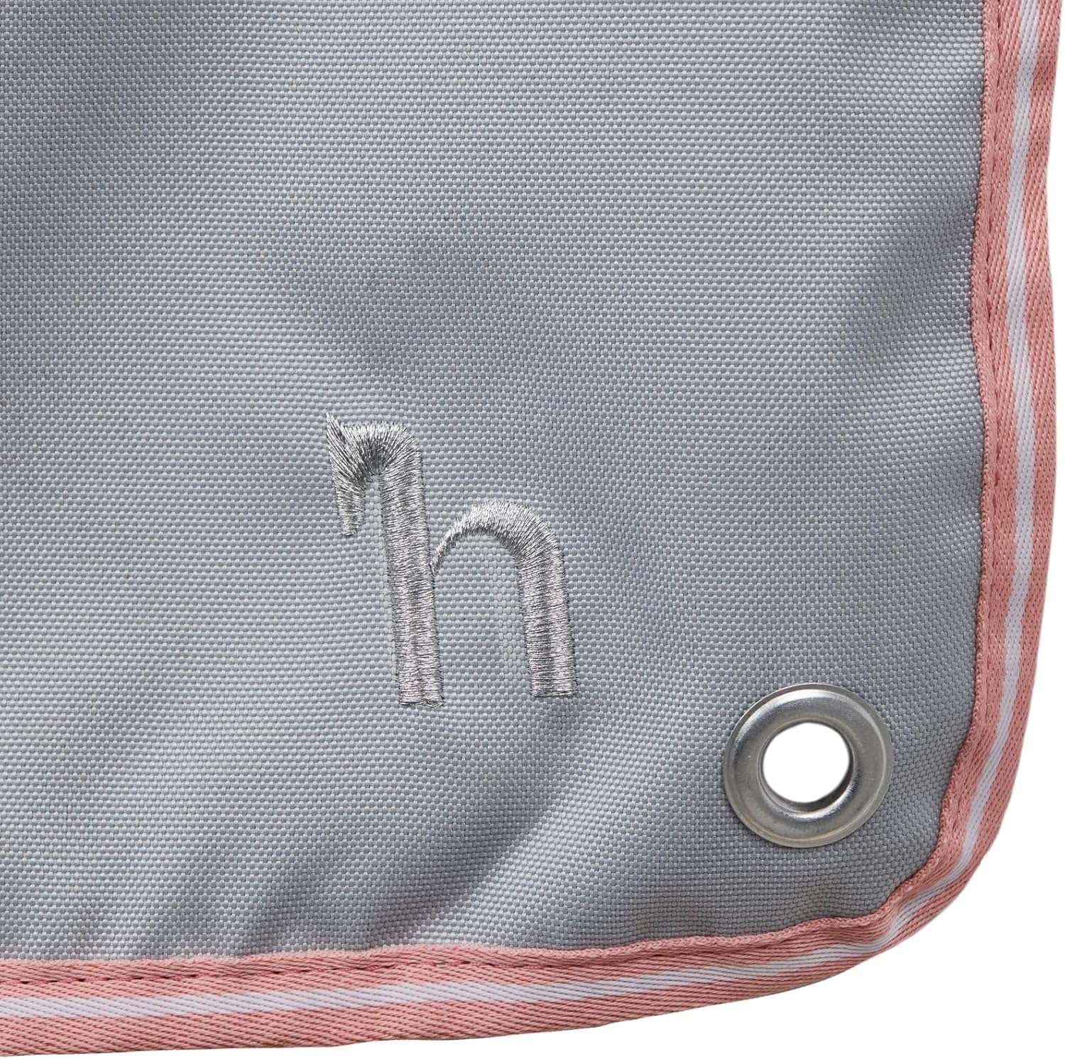 HORZE Neat and Tidy Equestrian Horse Show Stall Guard with 3 Pockets | 73" x 54" - Pebble Grey - One Size