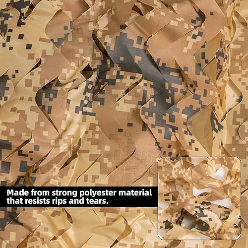 Vista 2 de LOOGU Red de camuflaje, persianas de red de camuflaje ideales para parasol, camping, tiro, caza