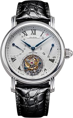 Seakors SE8004SK Tourbillon Master Bluesteel Seagull ST8004 Retrograde Date & Day Indicator Mechanical Mens Luxury Wrist Watch