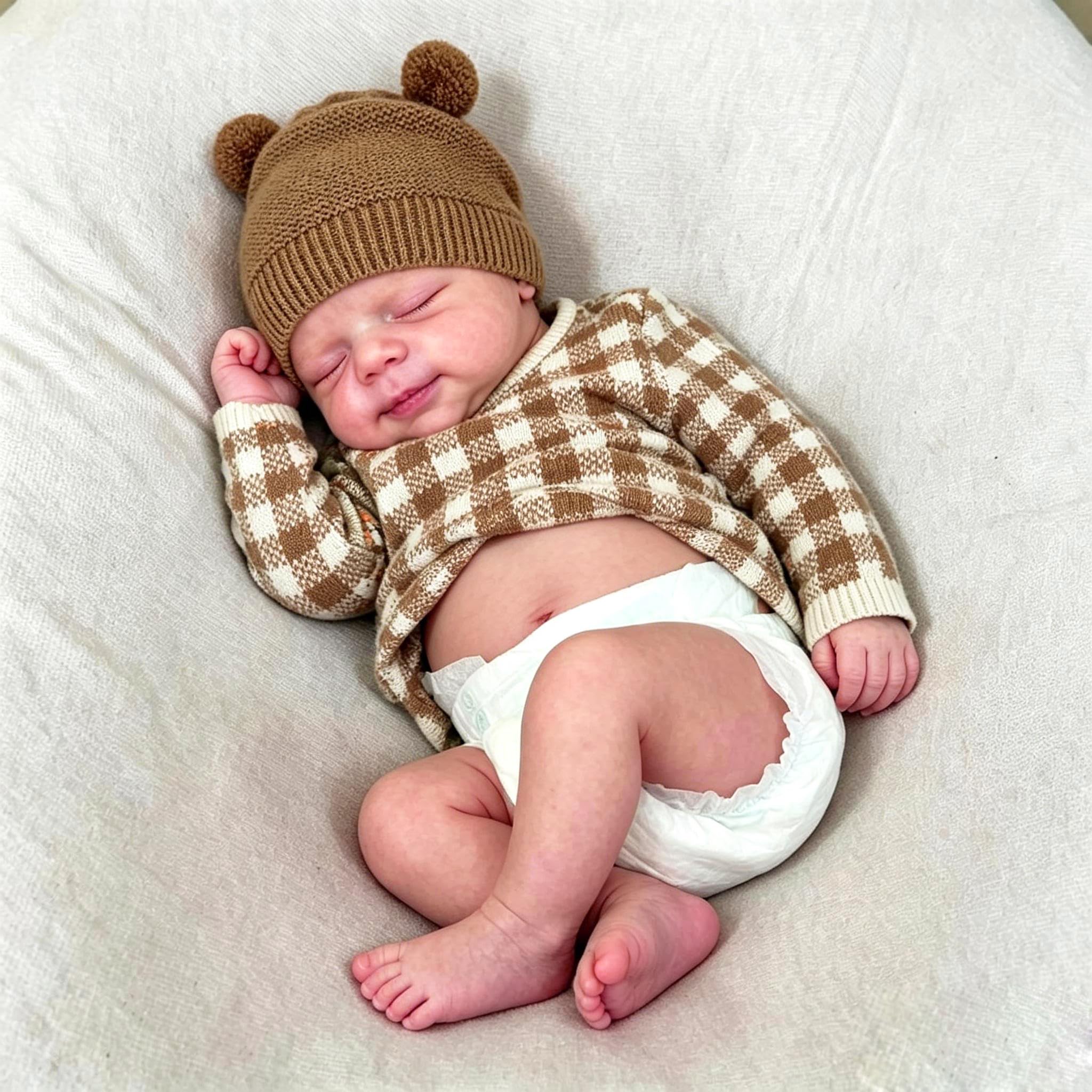 Anano Full Vinyl Baby Doll-18 In Realistic Reborn Baby Dolls Vinyl Full Body, Lifelike Babies Anatomically Correct Boy, Real Life Babys Reborn Dolls With Accessories