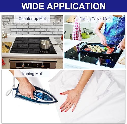 Miniatura 5 de uxcell Cubierta superior para estufa eléctrica, 28.5 x 20.4 pulgadas, resistente al calor, protector de encimera para lavadora, secadora, parte