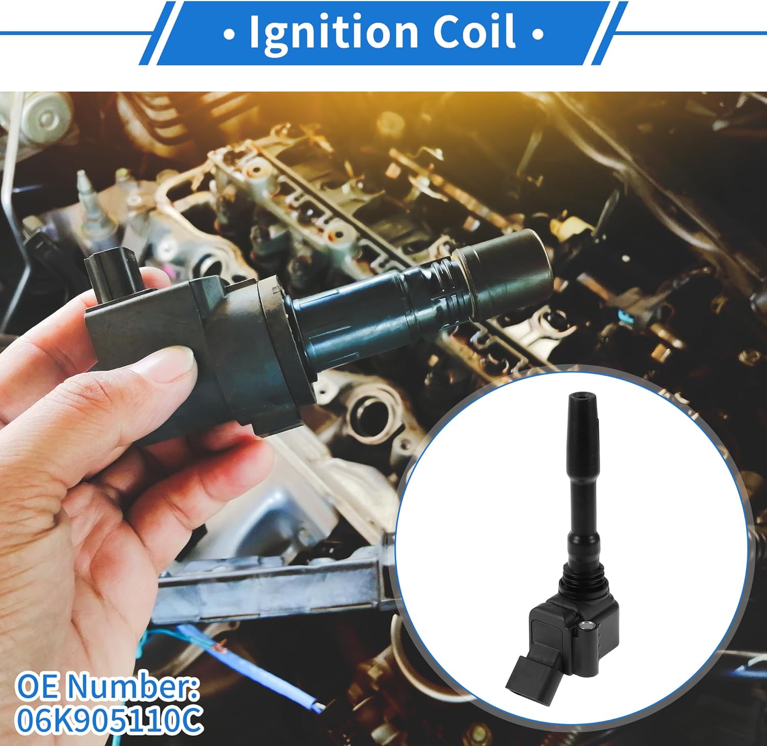 Ignition Coil for Audi A3 2015-2020 2022-2023 Ignition Coil Pack