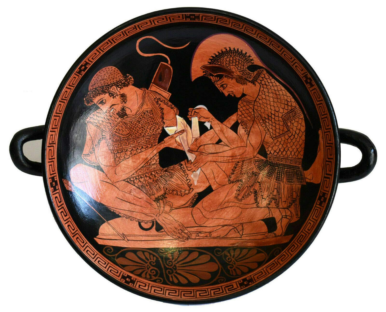 Achilles Binding Patroclus Wounds Small Kylix - Sosias Painter - Berlin Museum