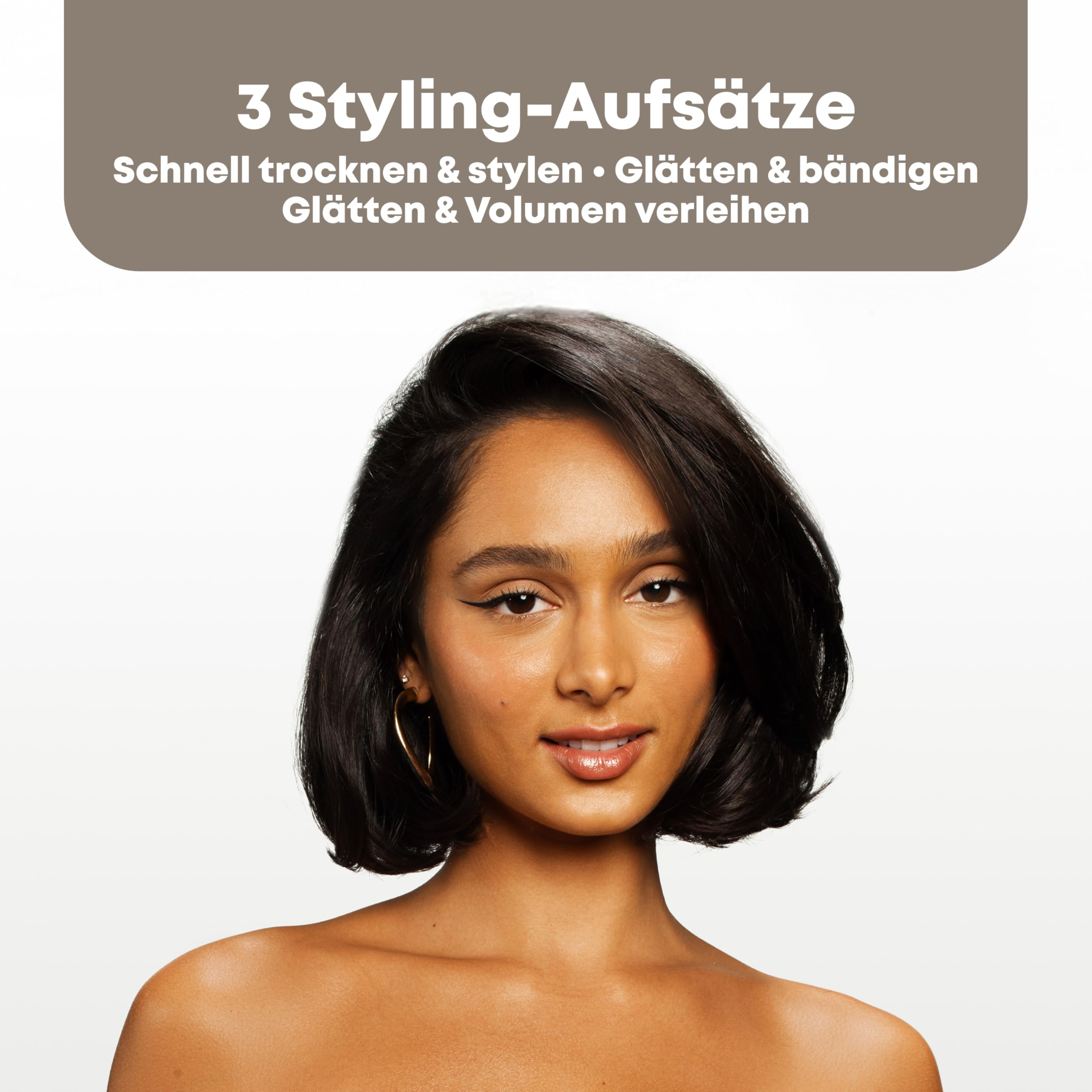 REVAMP HydroShine Airstyler 3-in-1 - Hydro-Ionen, Feuchtigkeit, Glanz | Heißluftstyler, Haartrockneraufsätze, Ultraleichter Multistyler, Kompaktes Design