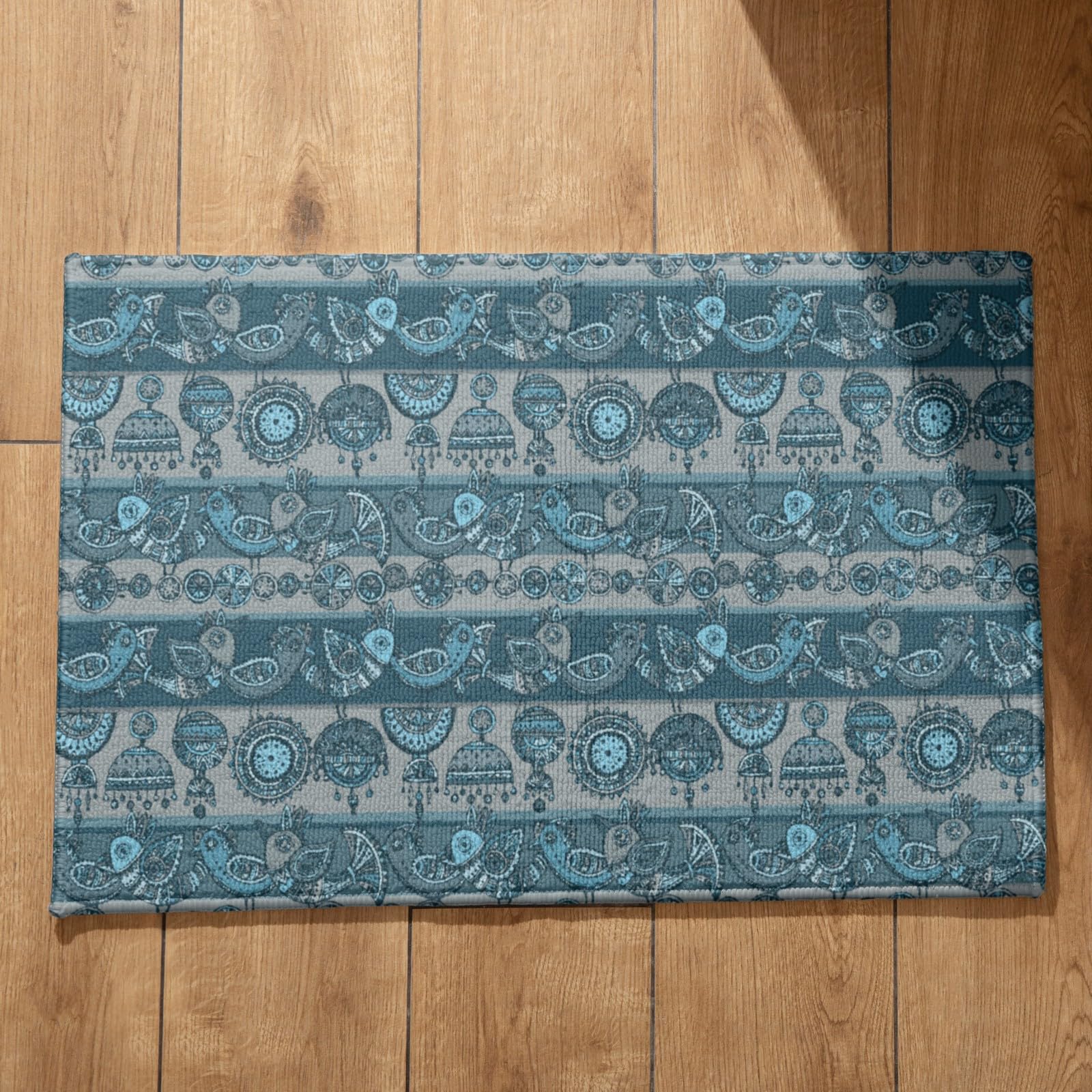 Tapis de sol d'intérieur vintage indien 50x80 cm pour terrasse