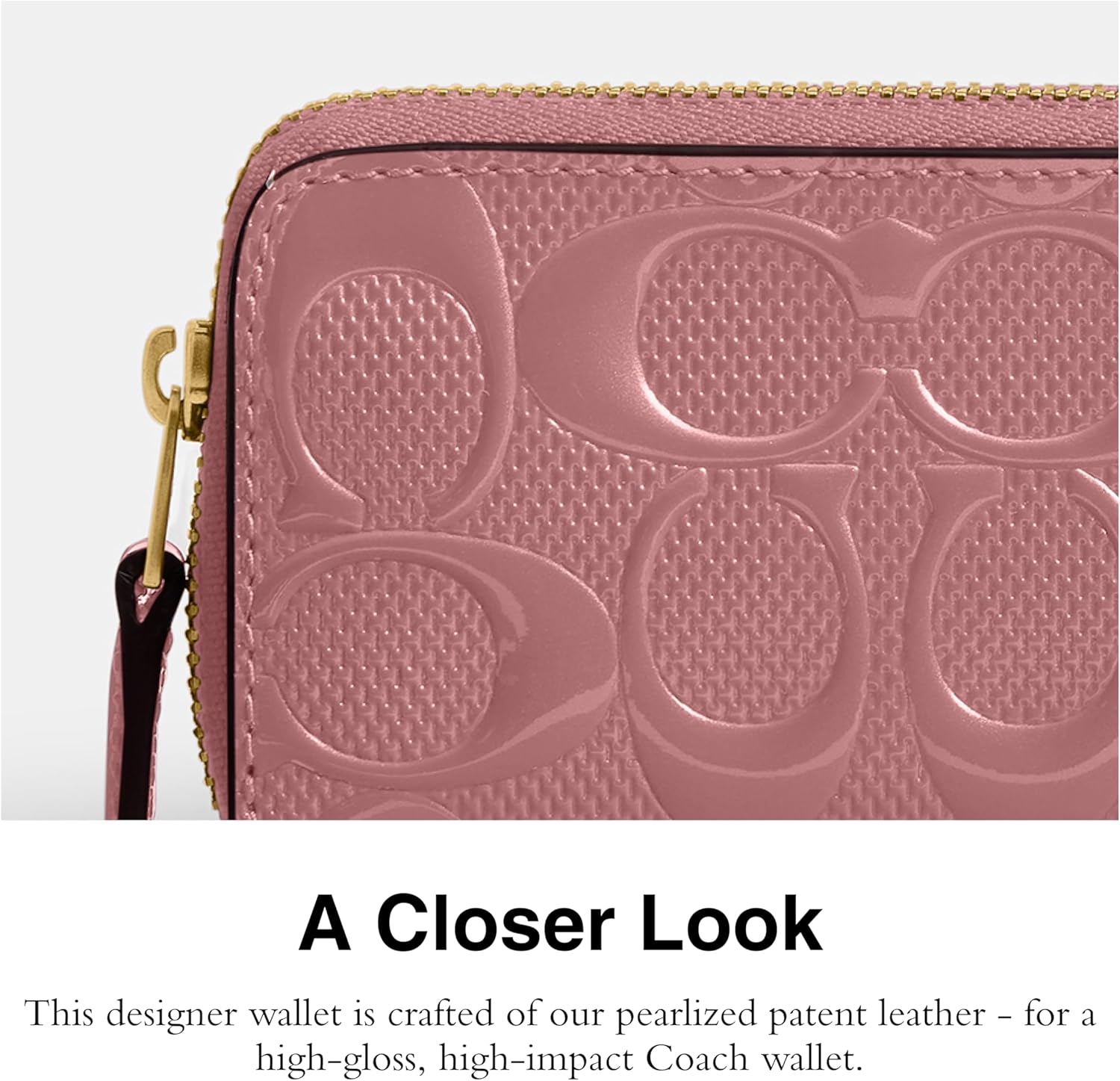 Box Program Patent Signature Leather Essential Small Zip Around Card Case