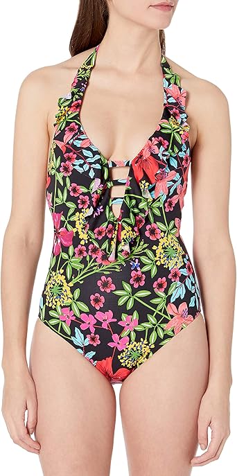 Bleu rod beattie plunge ruffle Clearance