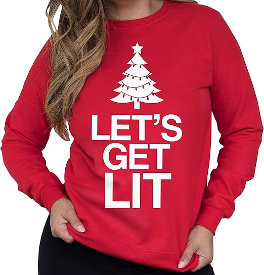 get lit christmas sweater