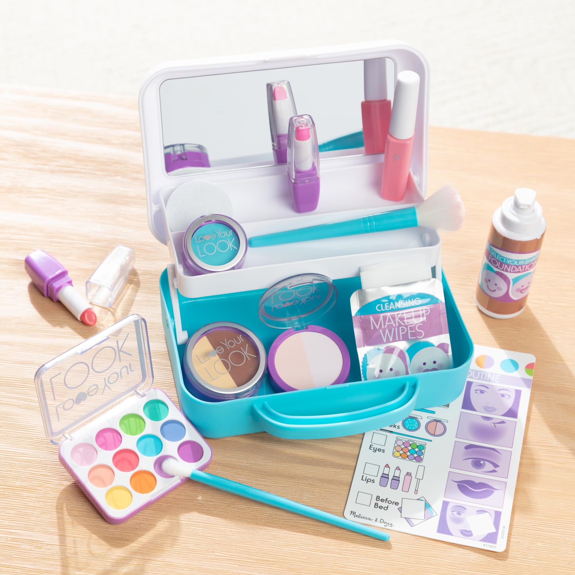 Melissa & Doug Love Your Look Pretend Makeup Kit Play Set