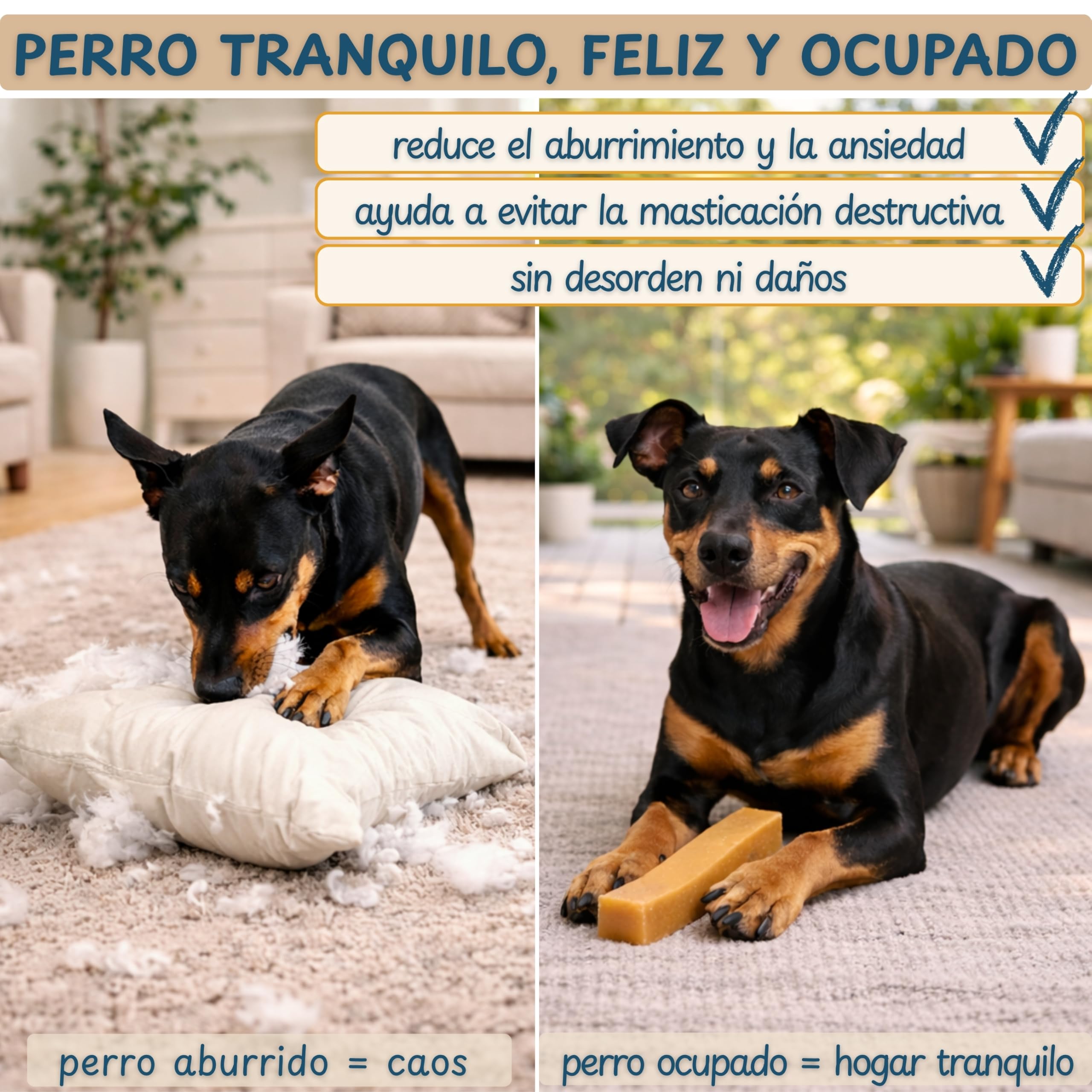 Wildeers Churpi Huesos para Perros de Queso de Yak, L, 13-16 cm, 5 uds