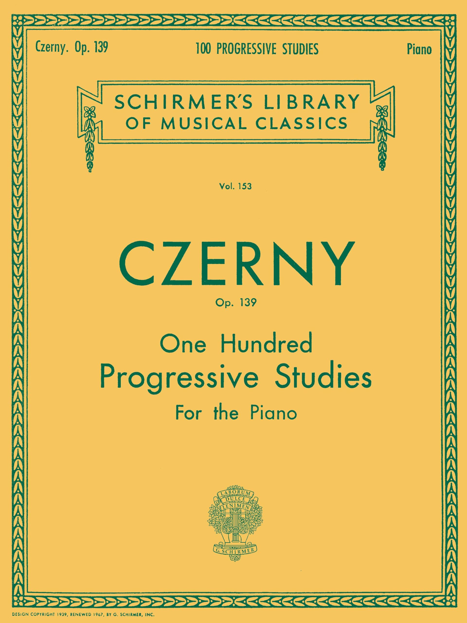100 Progressive Studies without Octaves, Op. 139. Piano Solo.: Schirmer Library of Classics Volume 153 Piano Technique (Schirmer's Library of Musical Classics)