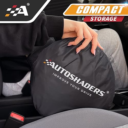 Miniatura 9 de Autoshaders Parasol plegable para parabrisas de automóvil, parasol plegable de 1 pieza para la mayoría de los sedanes, SUV y camiones bloqueador